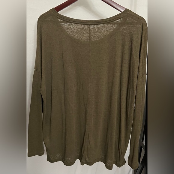 Old Navy Army Green Long Sleeve Shirt - Size 2X - Picture 4 of 4